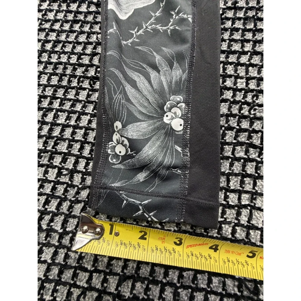 Nike Pro Leggings Womens Small Black Floral Dri-FIT Athletic Tights